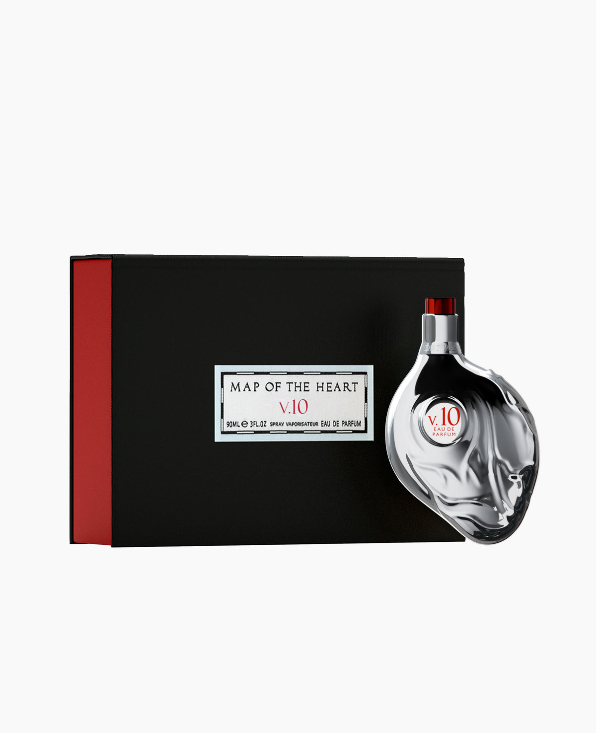 Map of the Heart V.10 Frisson eau de parfum with box 90ml on white background